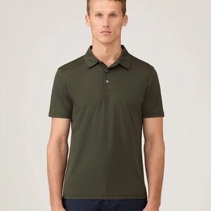 SUNSPEL Men’s Classic Jersey Polo Shirt, Dark Green, Size XXL